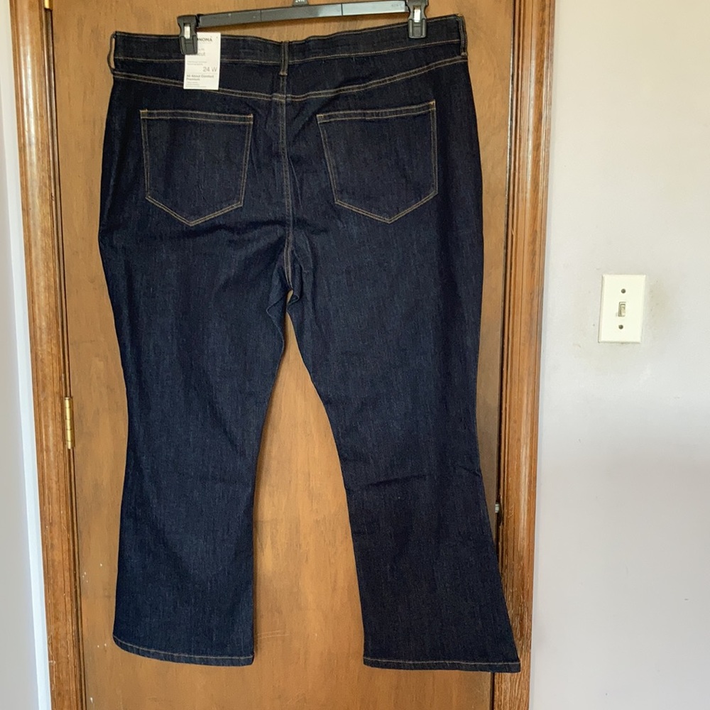 Sonoma more curvy fit bootcut jean no gap waistband shape retention 24W - Picture 12 of 14